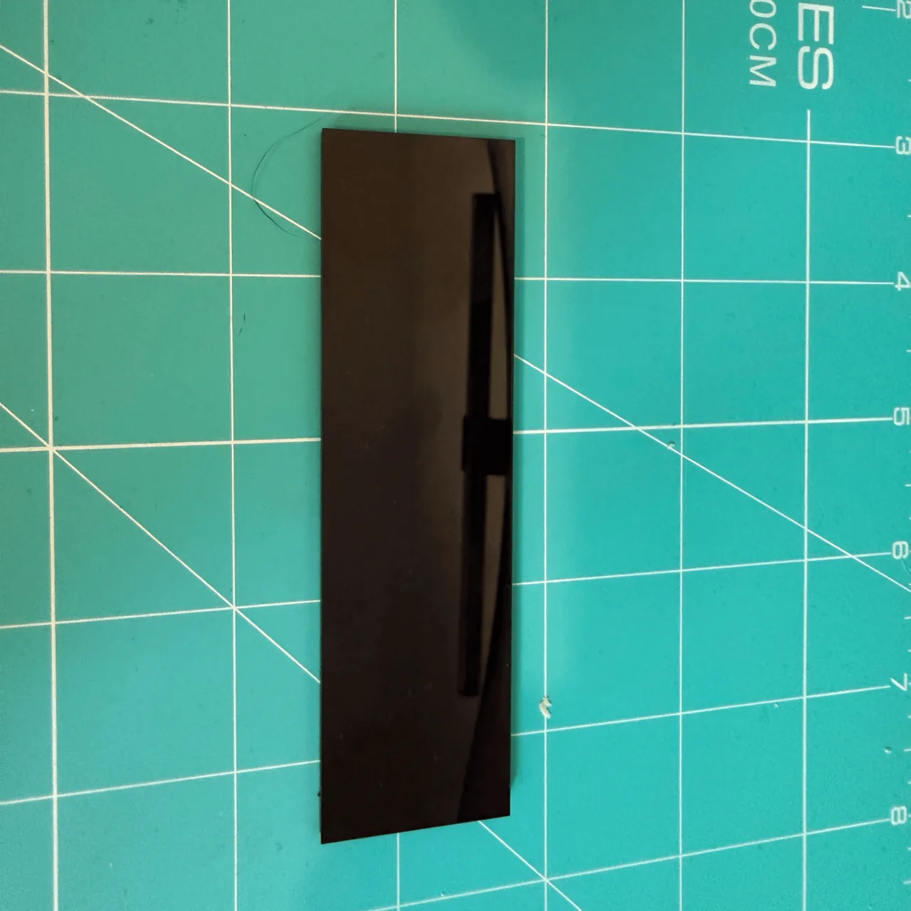 1/8"(3mm) Black Acrylic test grid