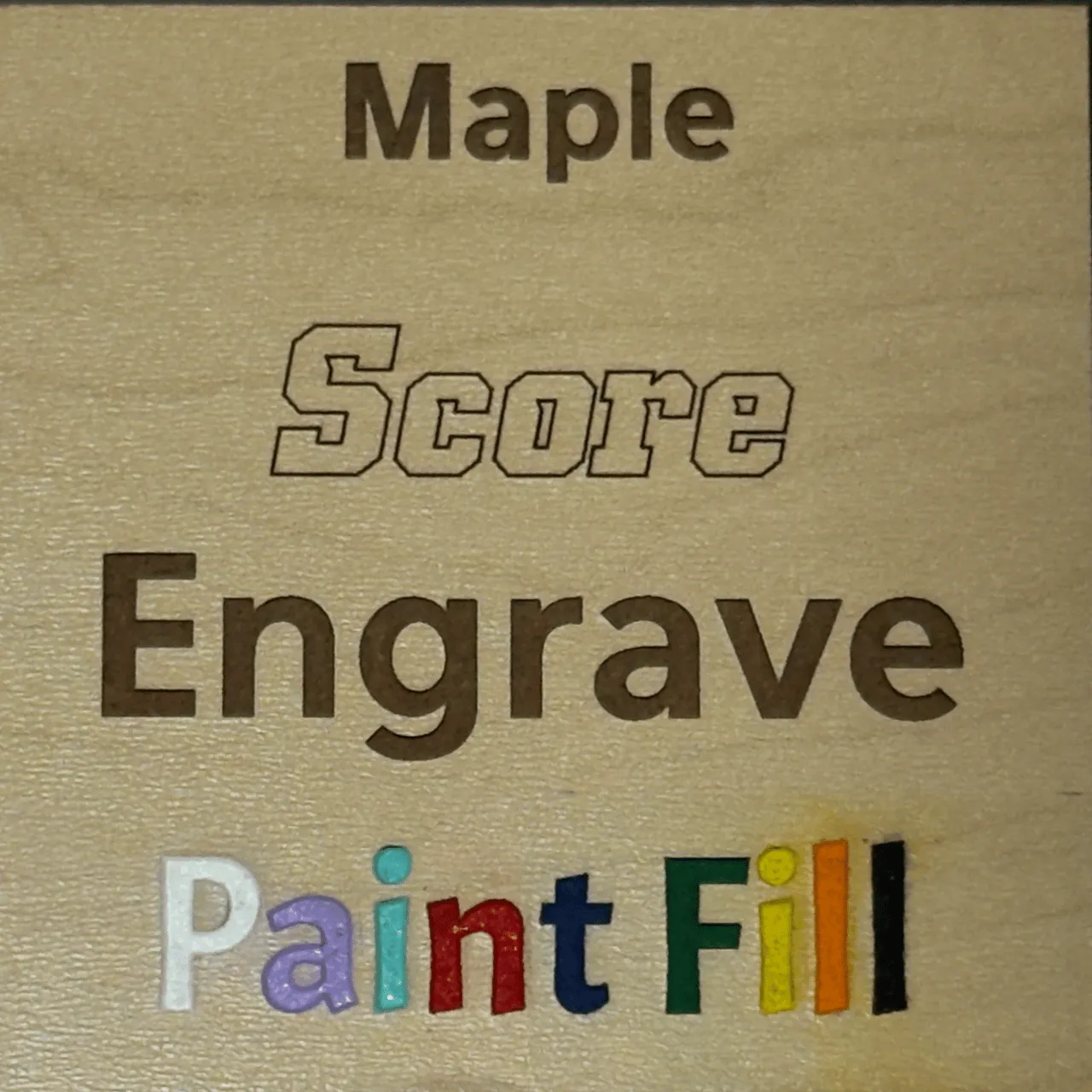 1/8"(3mm) Maple Plywood test grid