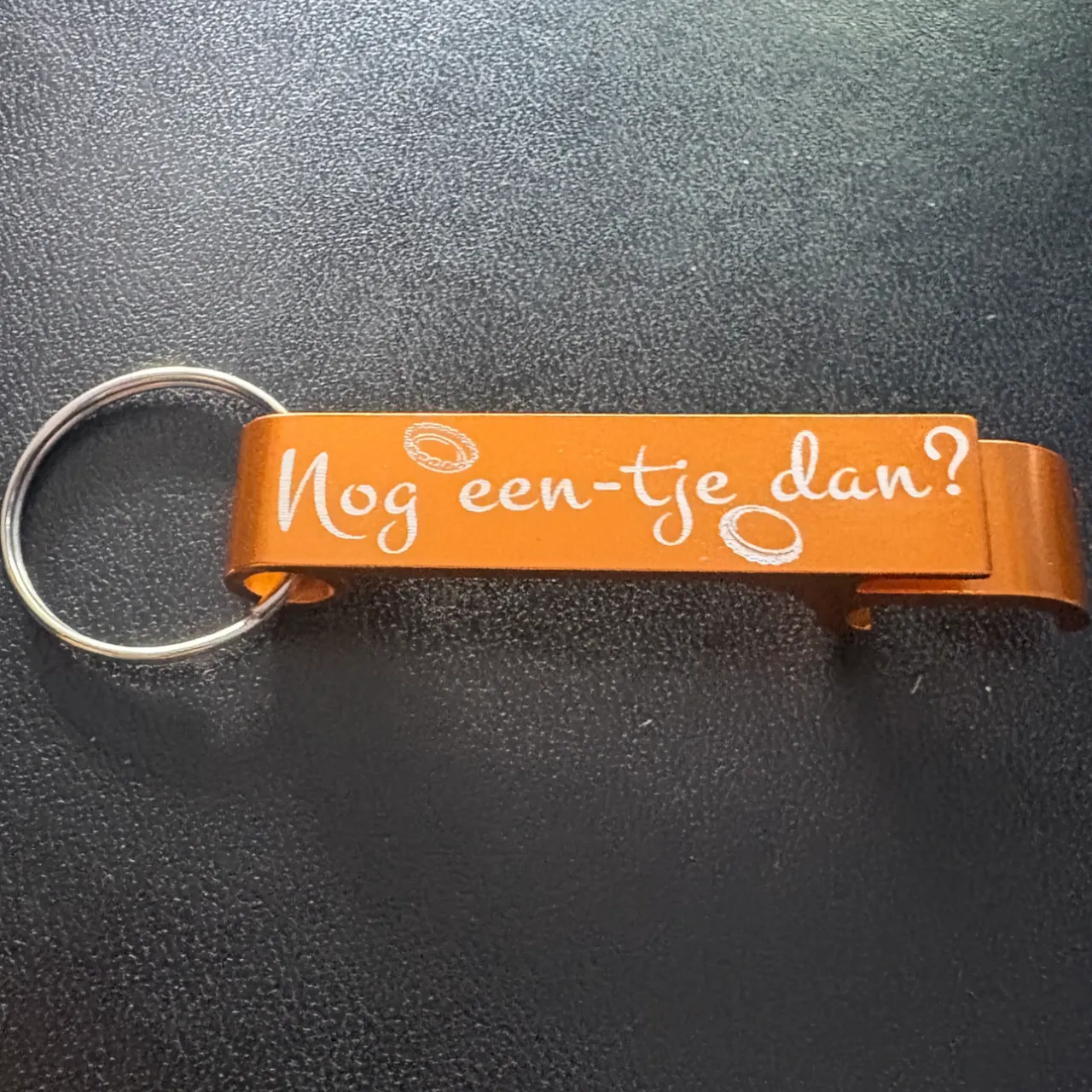 keychain beer/can opener metal test grid
