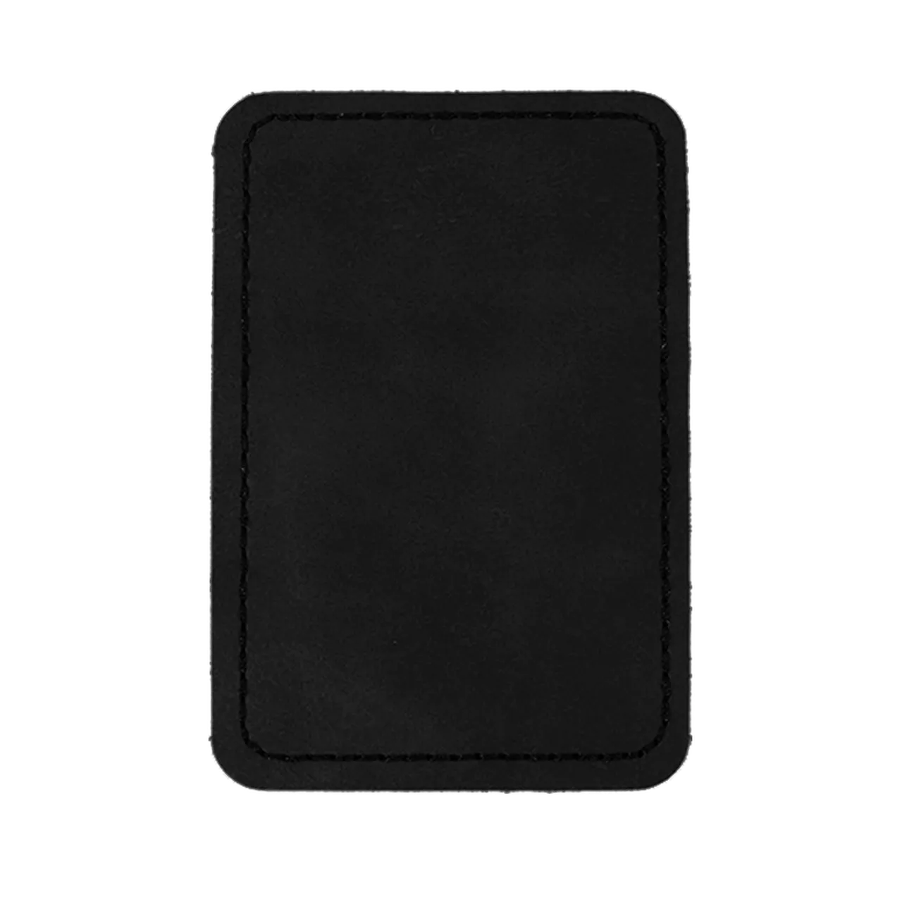 Black to Gold Rectangular Laserable Leatherette Iron-on Patch