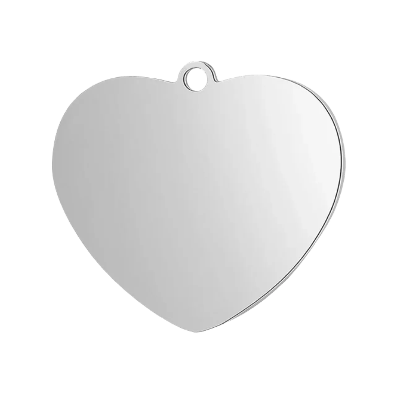 1.7mm Silver Stainless Steel Tag