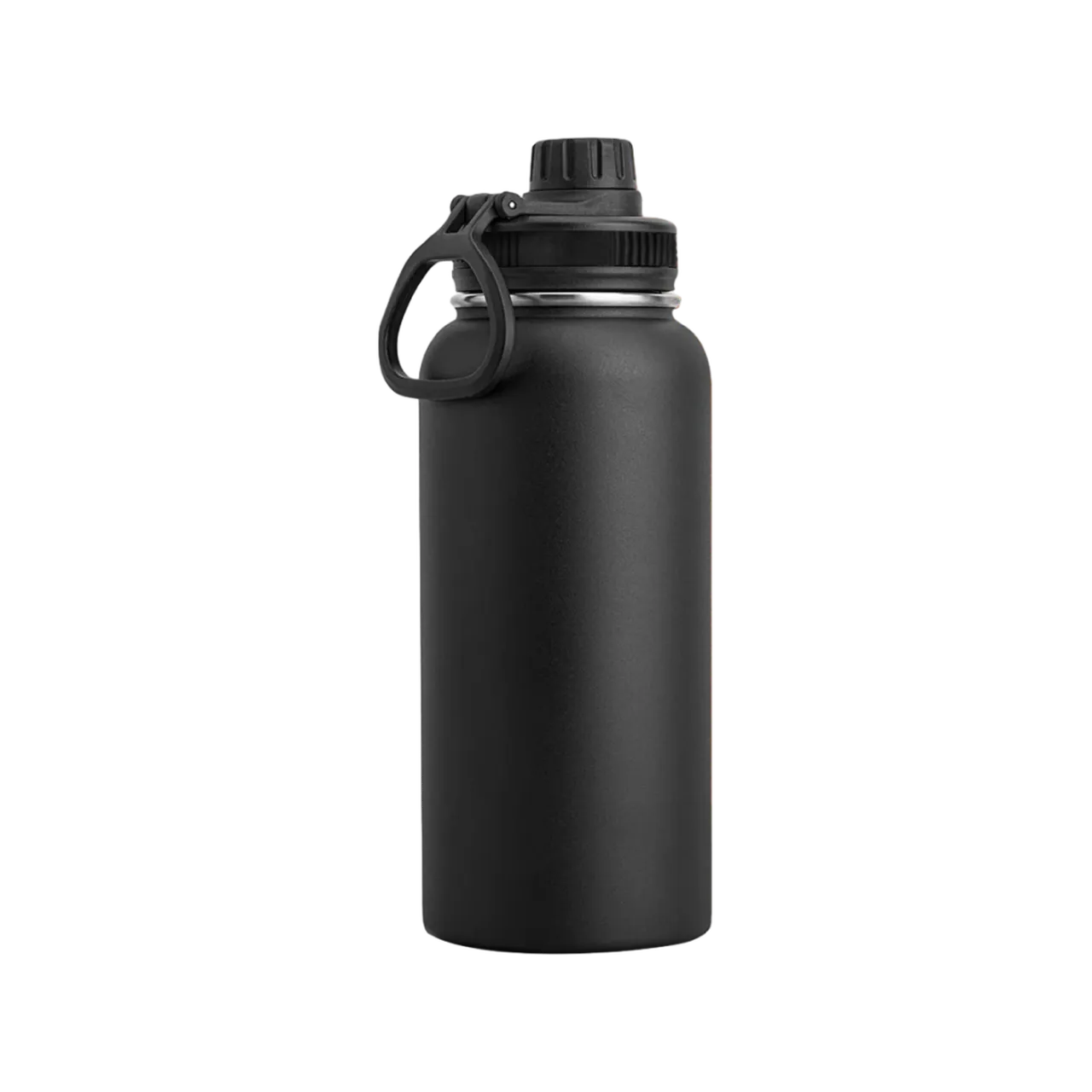 32oz(950ml) Black Insulated Water Bottle with Chug Cap