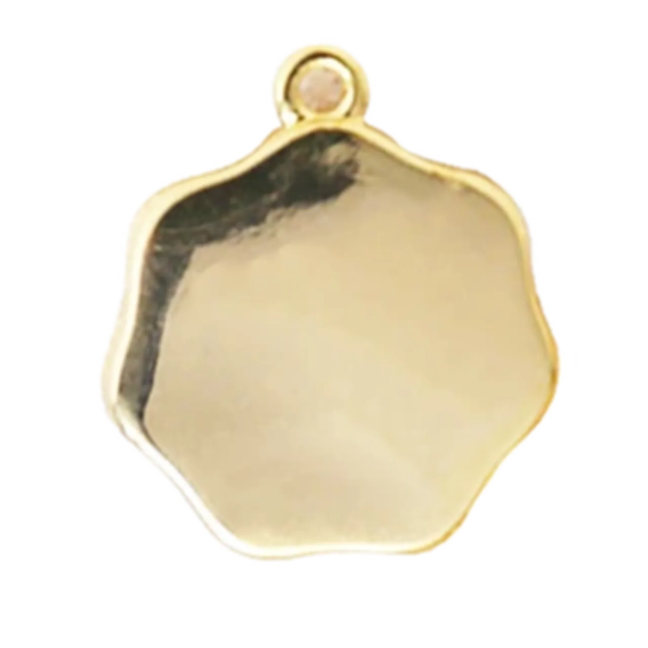 Oval Pattern Tags-14K Gold