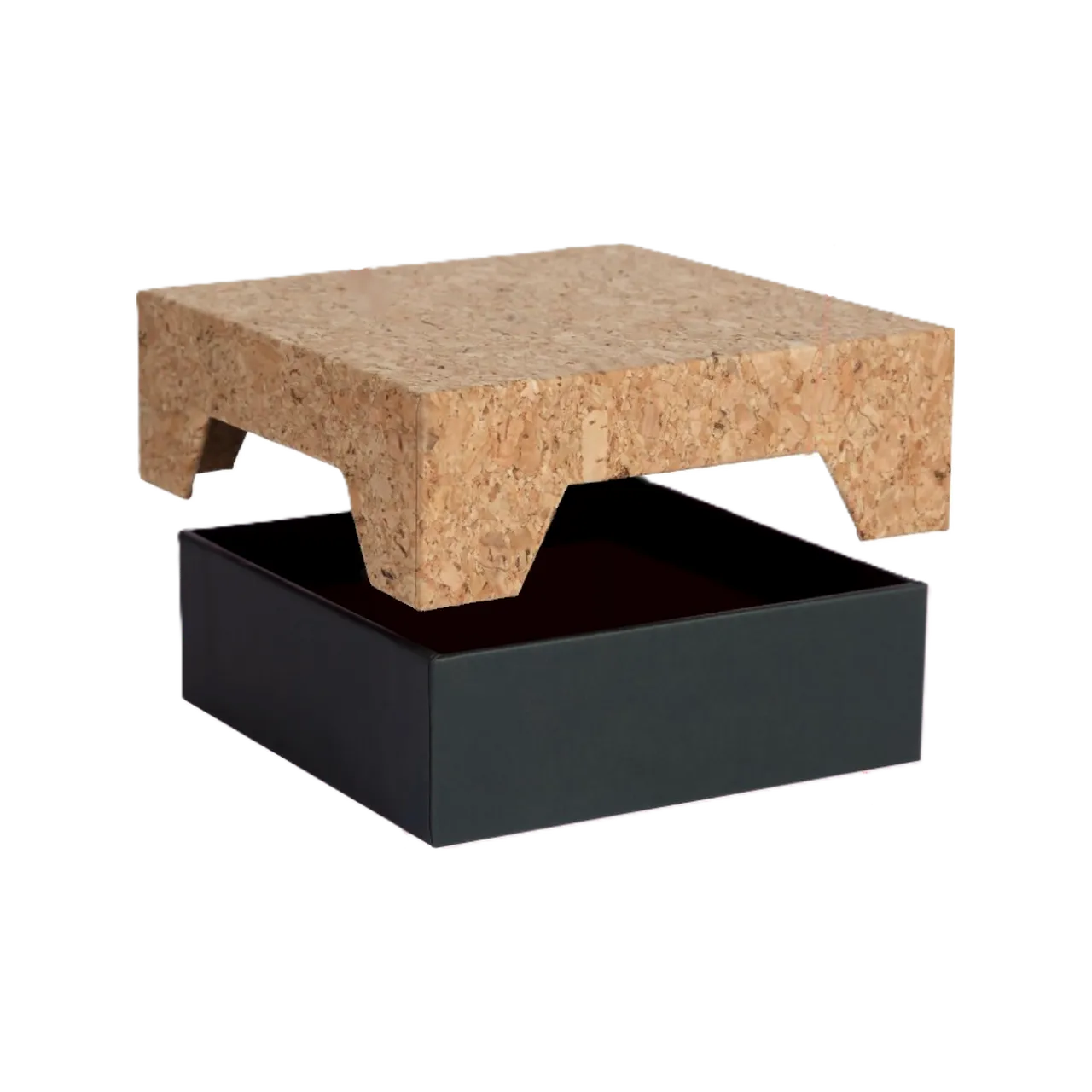 Matte Black Box Body of Eco Cork Gift Box