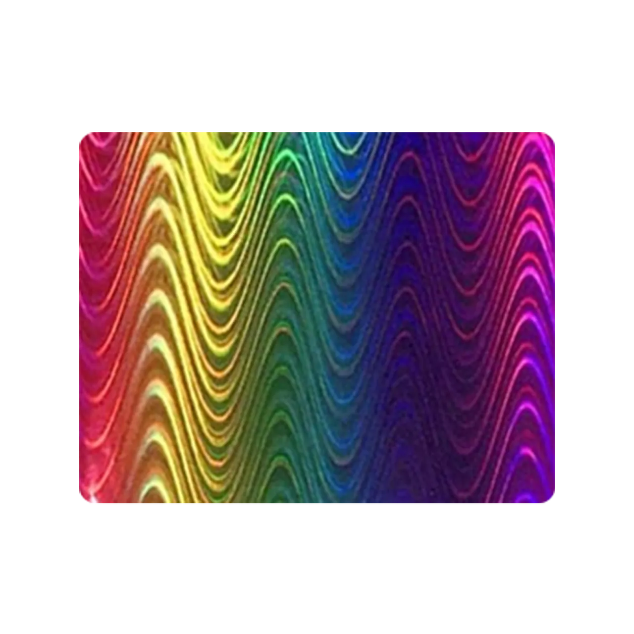Self-adhesive Vinyl Holographic Rainbow Waves