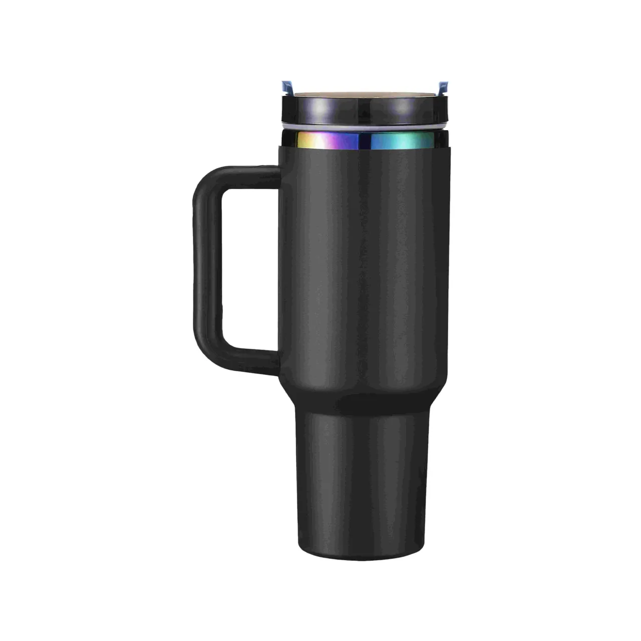 40oz(1183ml) Black to Iridescent Tumbler with Removable Handle