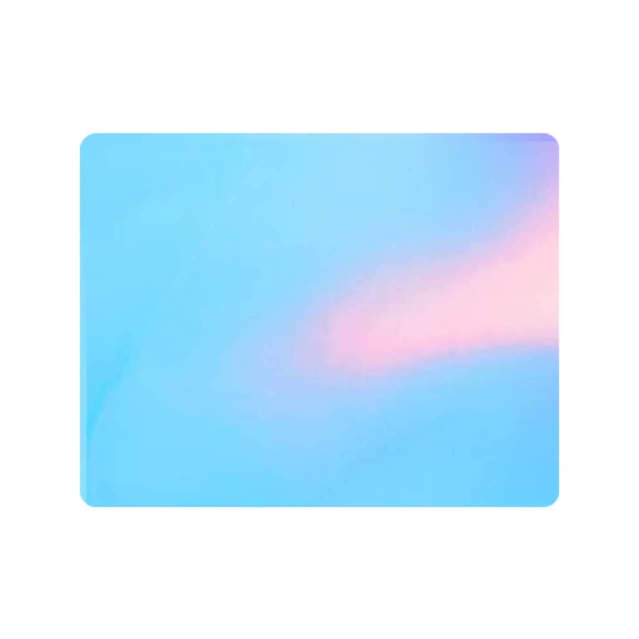 Self-adhesive Vinyl Holographic Rainbow Holo Sky Blue