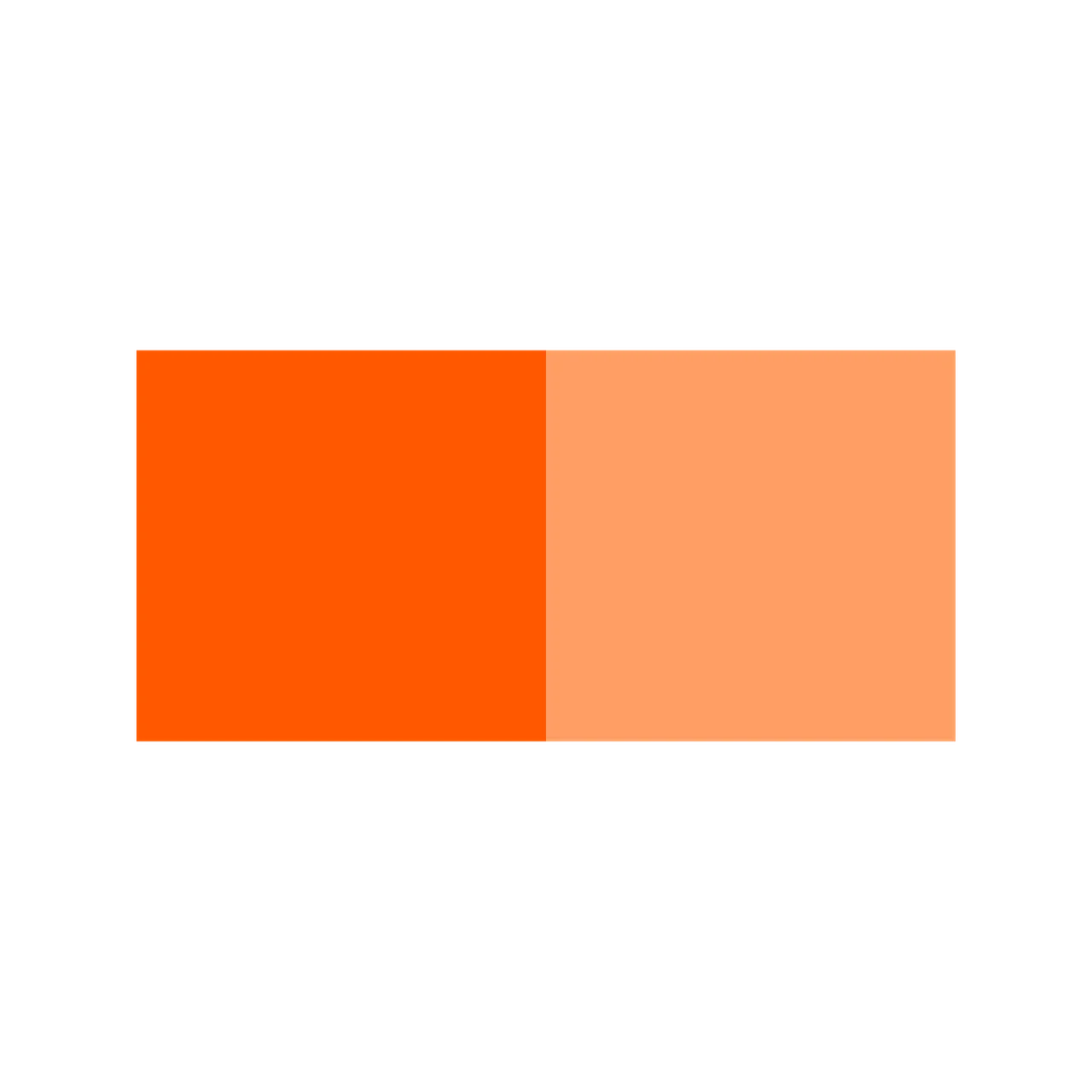 Heat Transfer Vinyl Glow in the Dark Neon Orange to Light Orange
