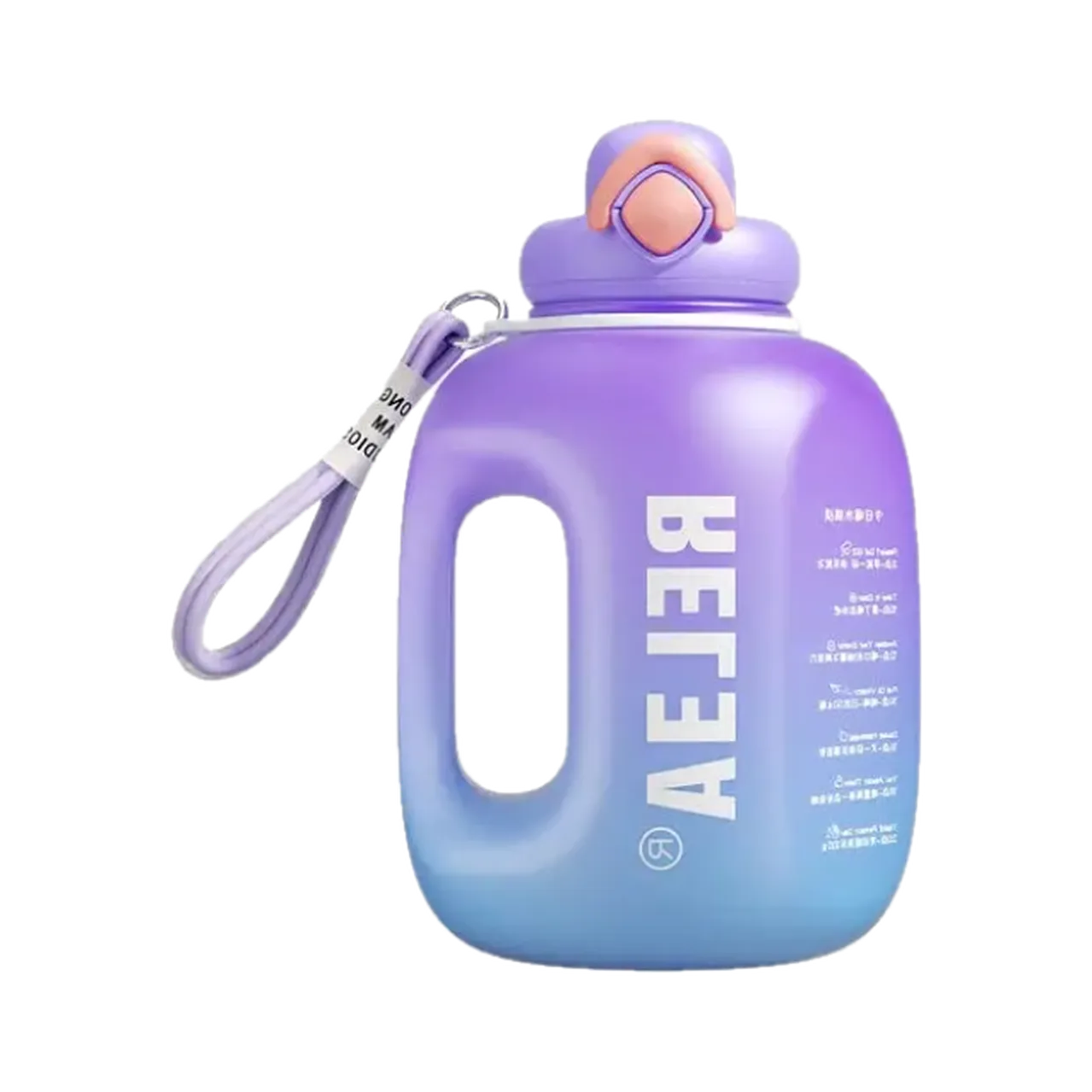 Large Capacity Sports Water Bottle (Purple)