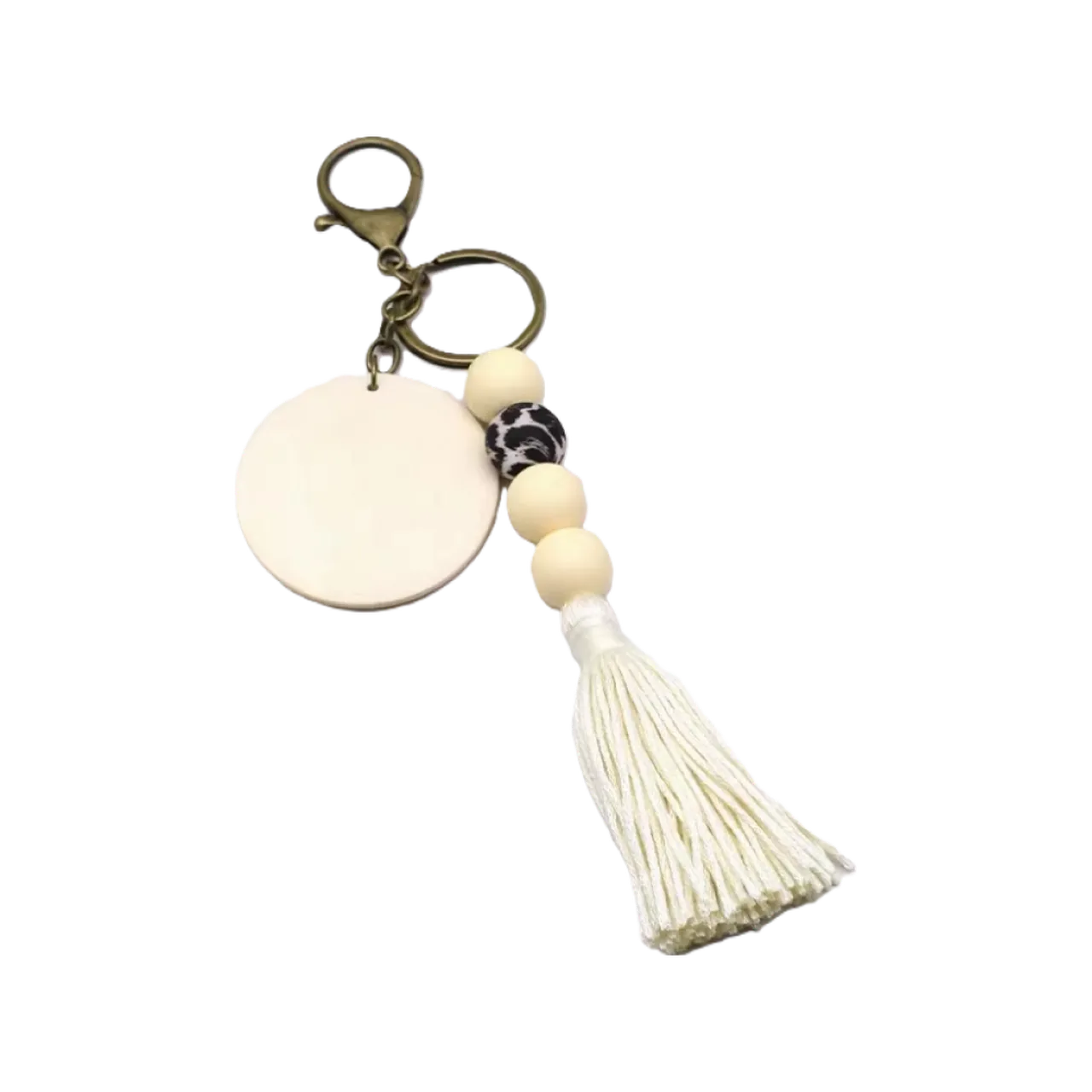 Wooden Chip Keychain