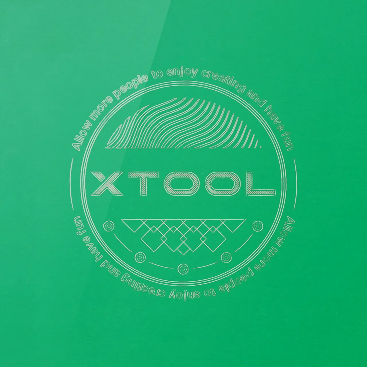 Green Metal Business Card test grid