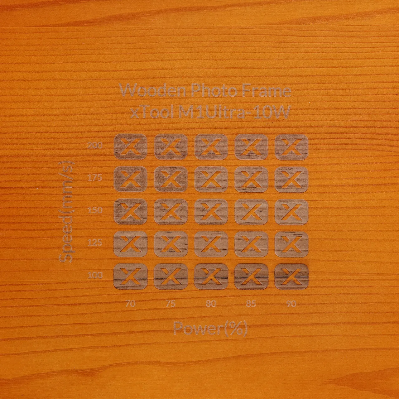 Wooden Photo Frame test grid