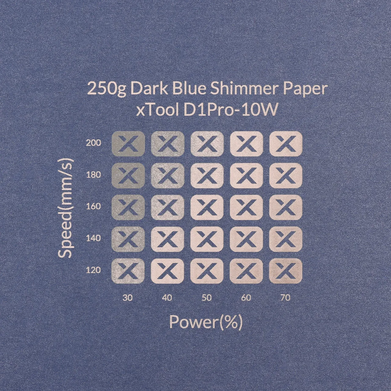 Dark Blue Shimmer Paper-7oz(250g) test grid