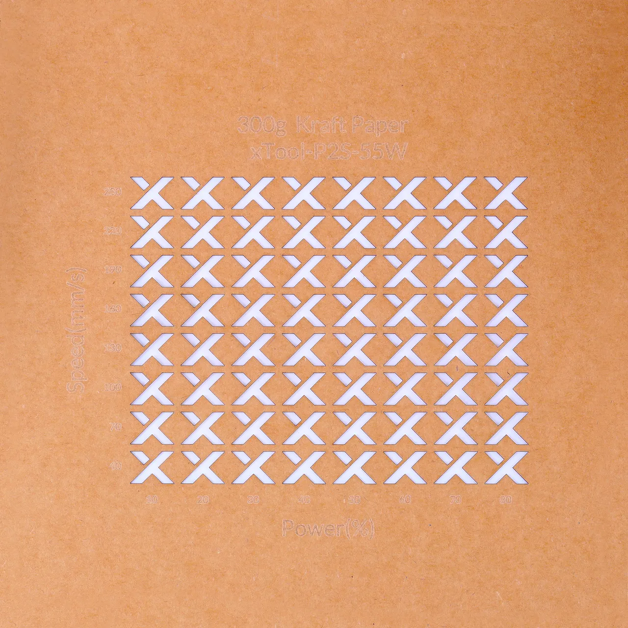 Kraft Paper-9oz(300g) test grid