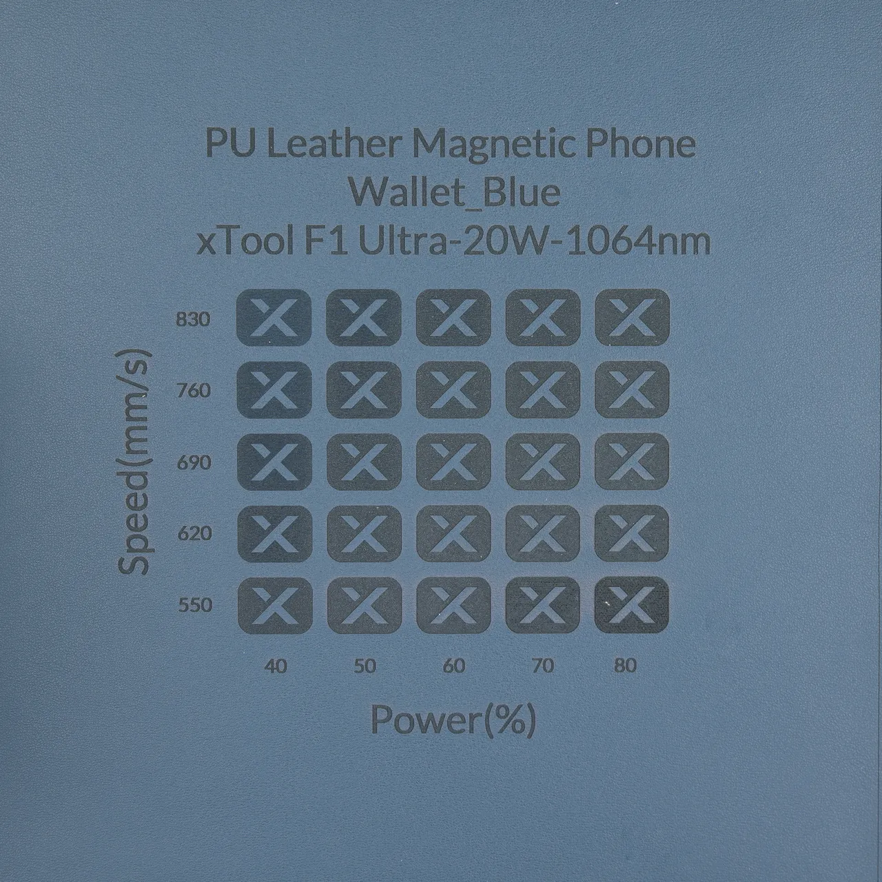 Navy PU Leather Keychain for Apple Airtags Holder test grid