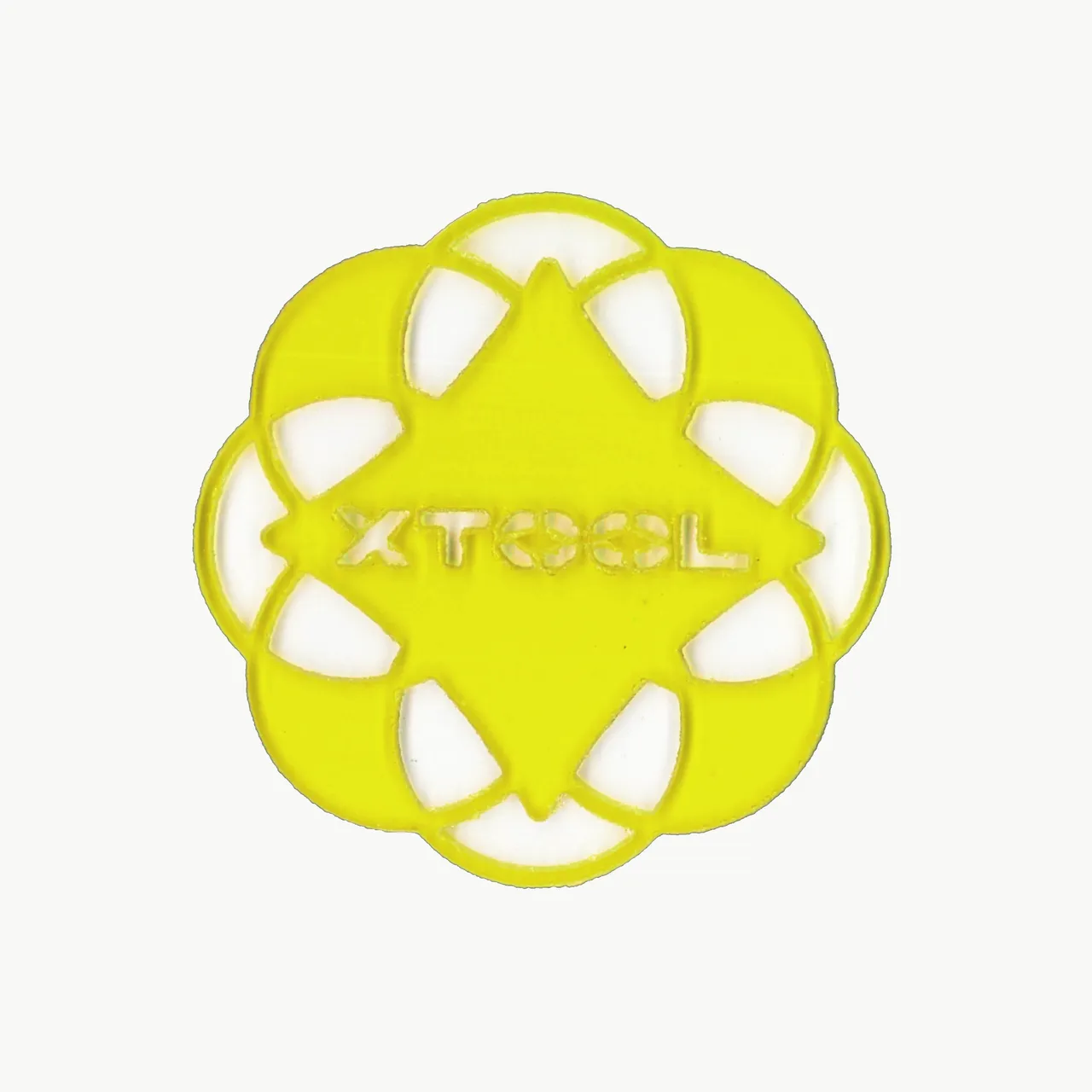 1/8"(3mm) Yellow Translucent Acrylic test grid