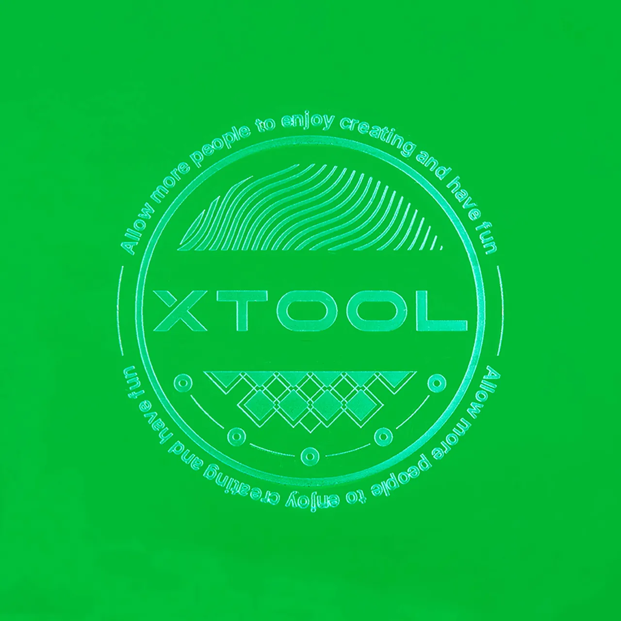 1/8"(3mm) Green Translucent Acrylic test grid