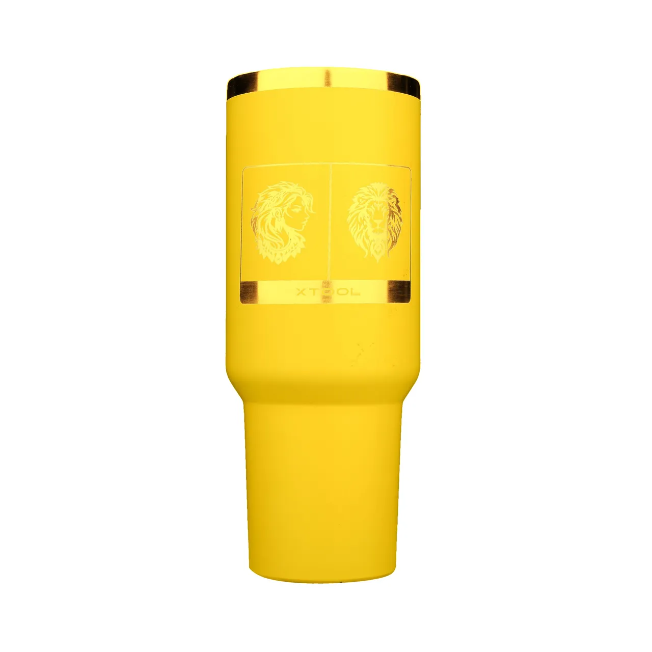 40oz(1183ml) Yellow to Gold Tumbler with Removable Handle test grid
