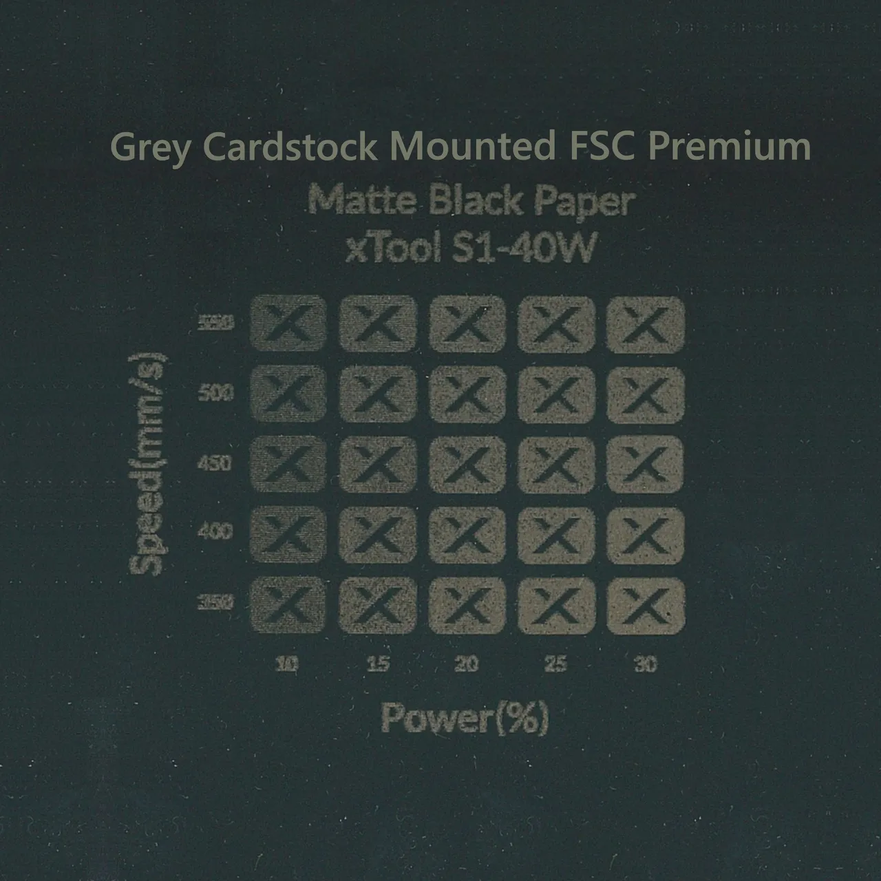 Matte Black Box Body of Eco Cork Gift Box test grid