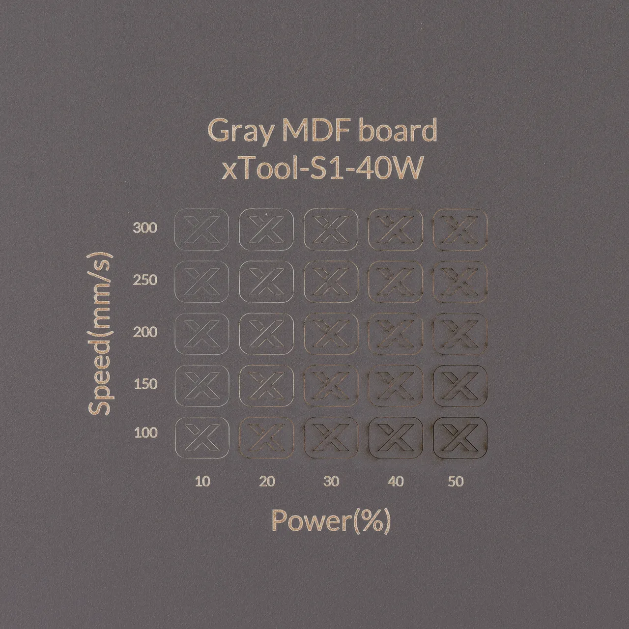 1/8"(3mm) Grey MDF Board test grid