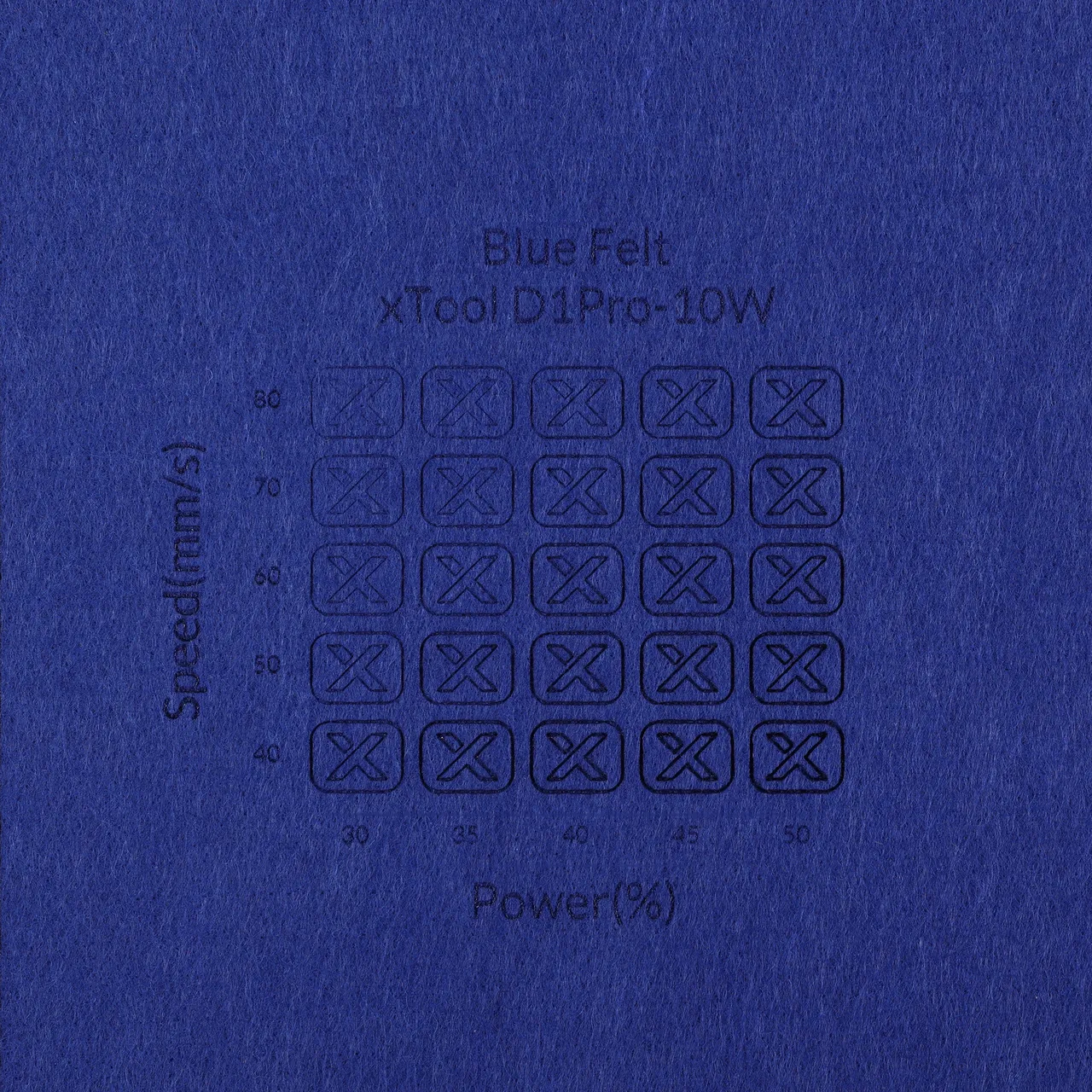 1/8"(3mm) Blue Felt test grid