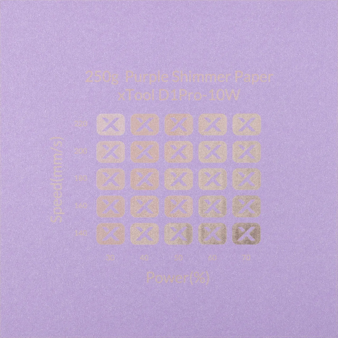 Purple Shimmer Paper-7oz(250g) test grid