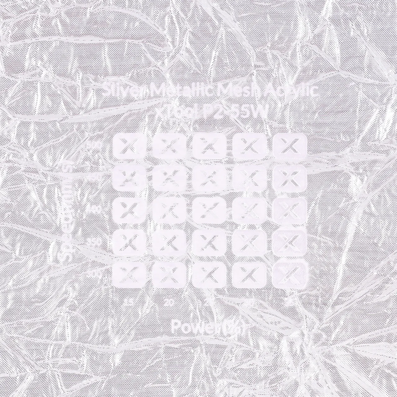 1/8"(3mm) Silver Metallic Mesh Acrylic test grid