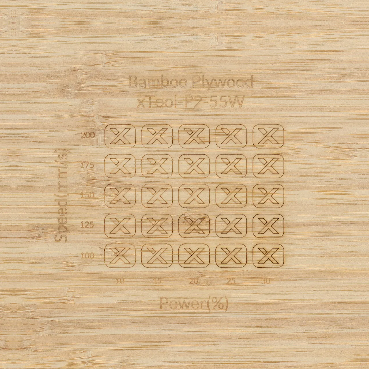 1/8"(3mm) Bamboo Plywood test grid
