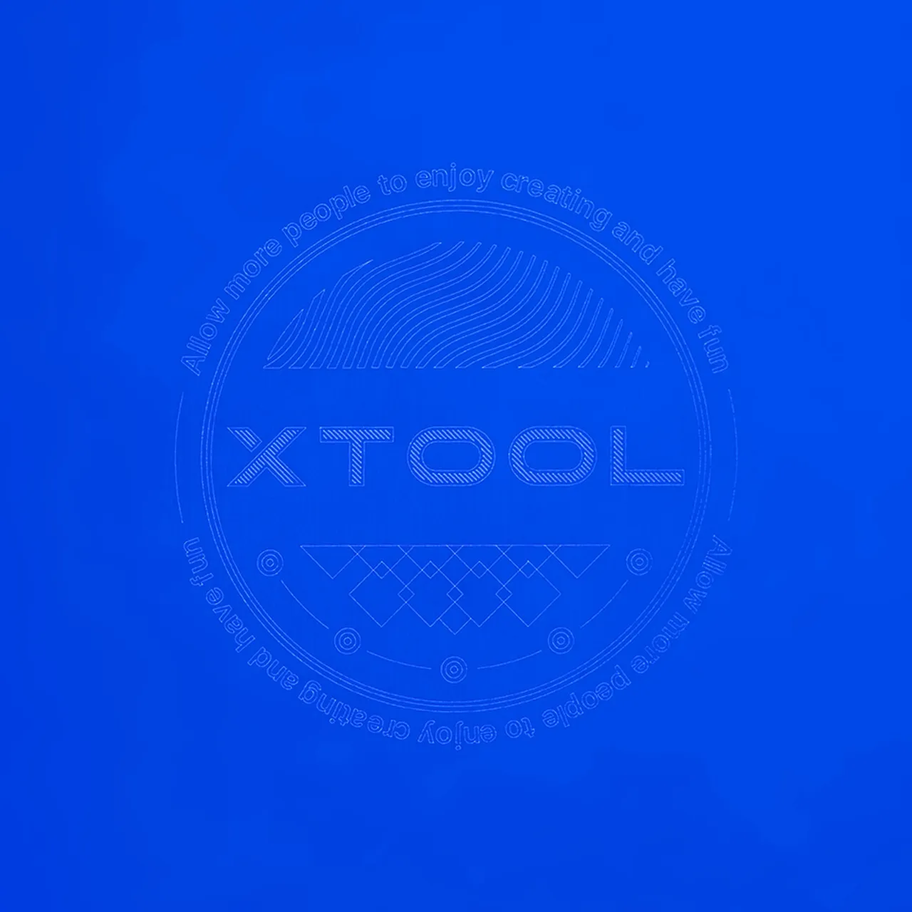 Deep Blue Anodized Aluminum Bone Dog Tag test grid
