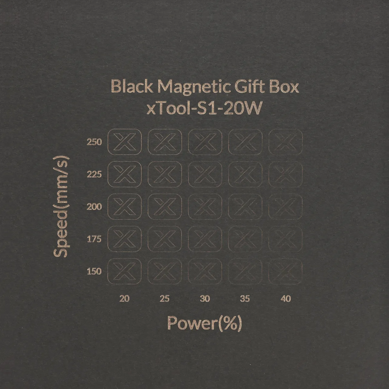 Grey Cardstock Mounted Black Kraft Paper-4.4oz(150g) test grid