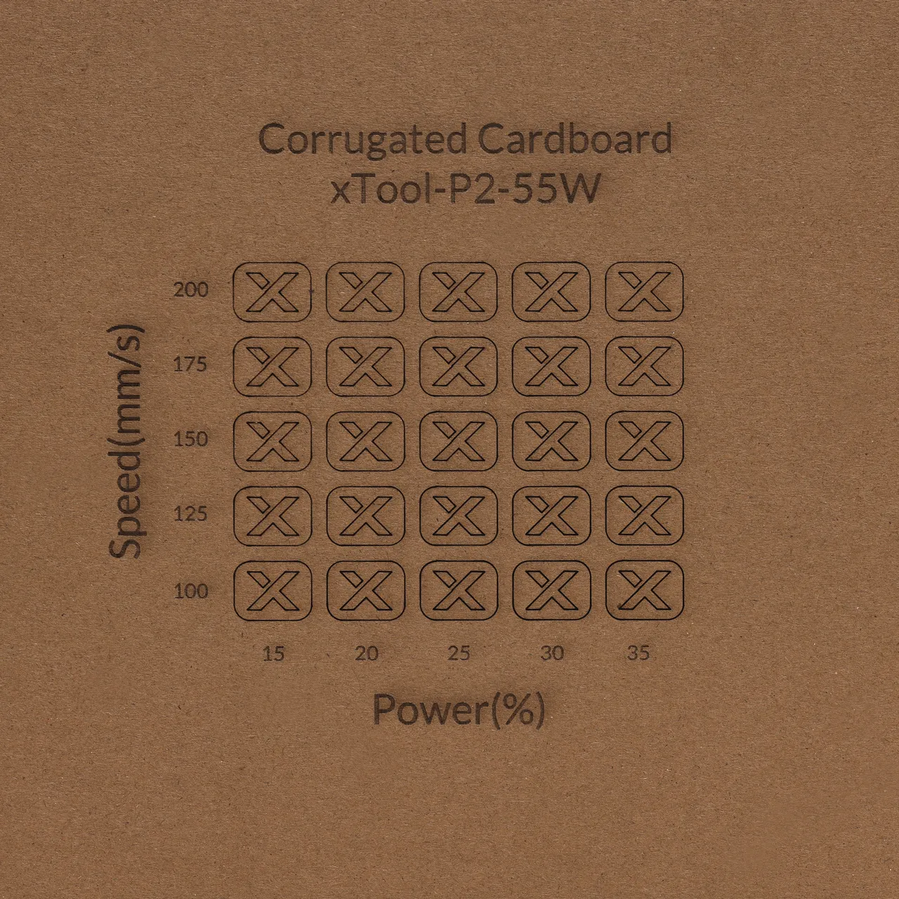 Corrugated Cardboard test grid