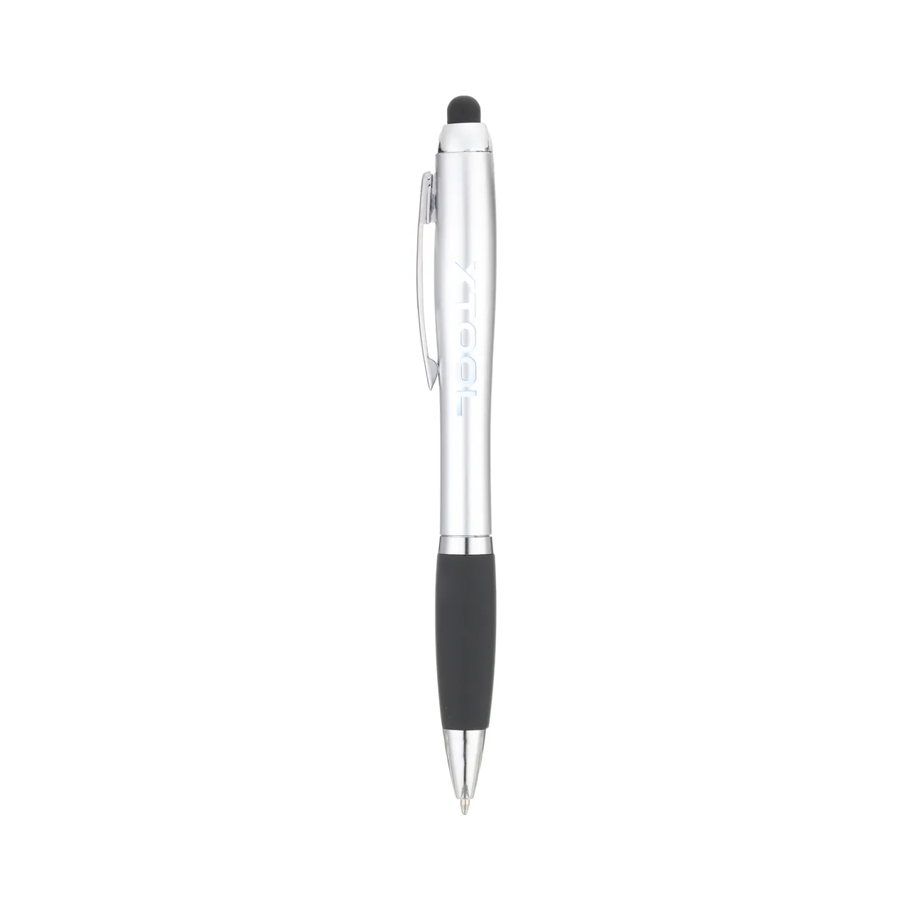 Silver Stylus Ballpoint Pens With LED Light test grid