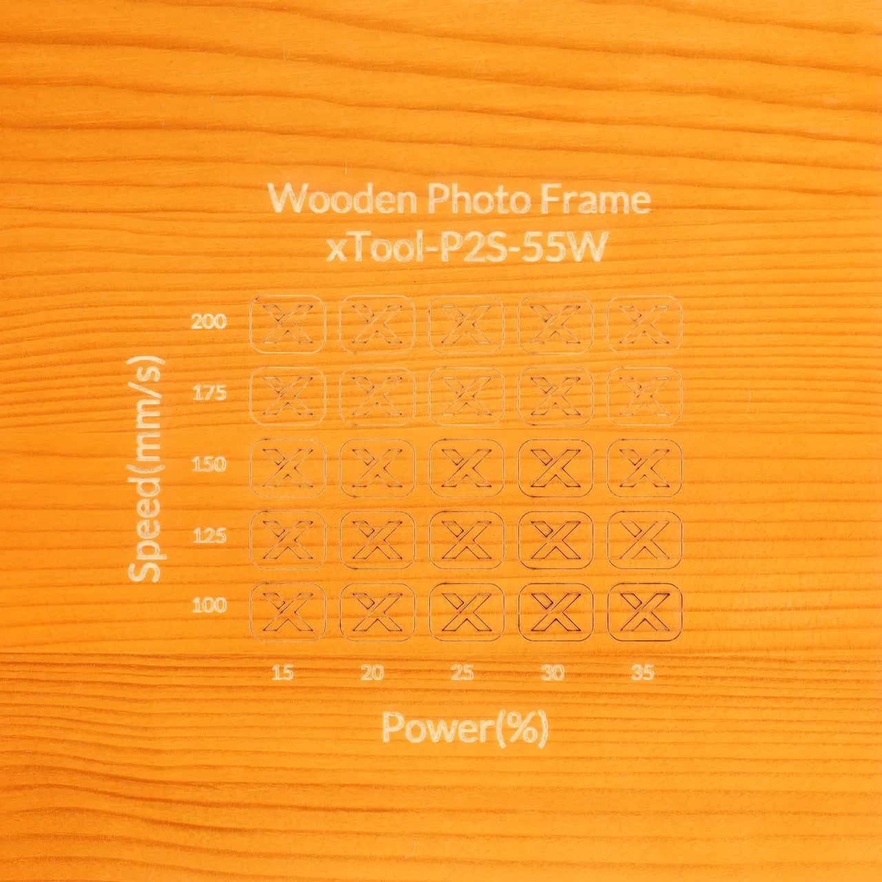 Wooden Photo Frame test grid