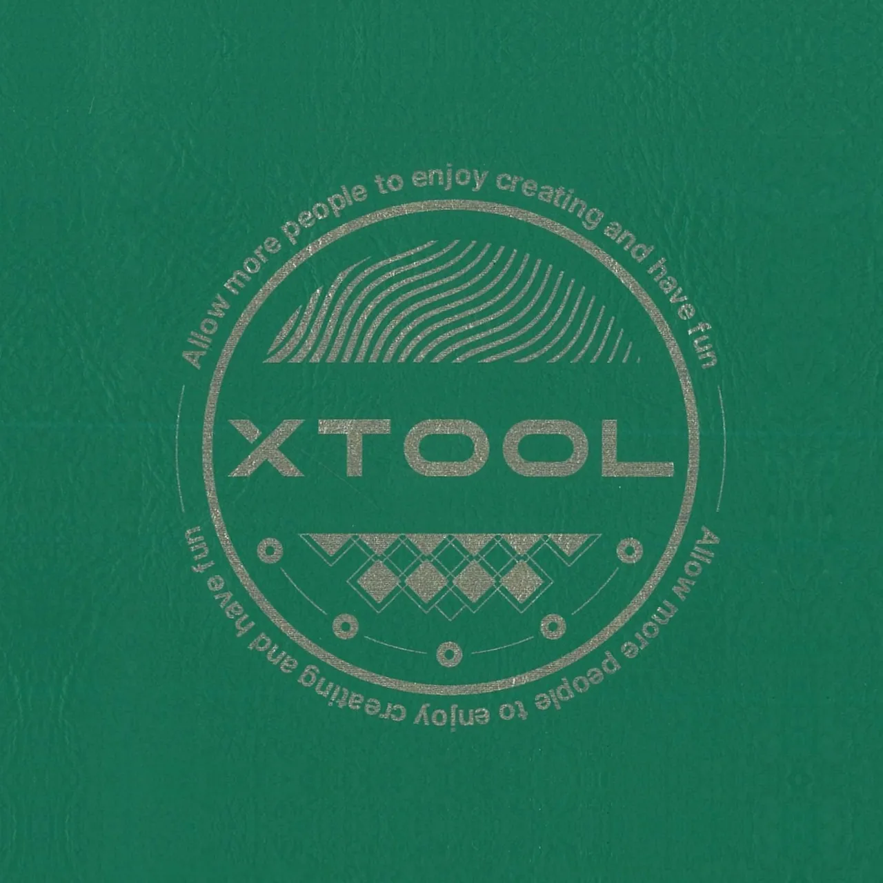 Green to Gold Laserable PU Notebook test grid