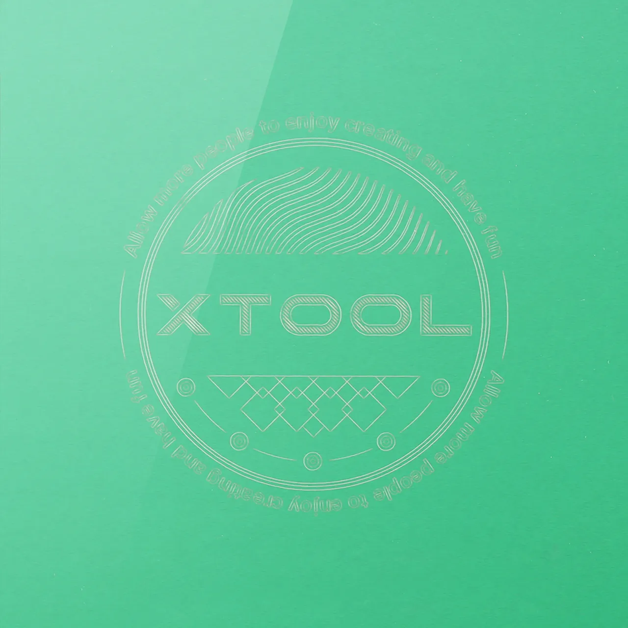 Green Metal Business Card test grid