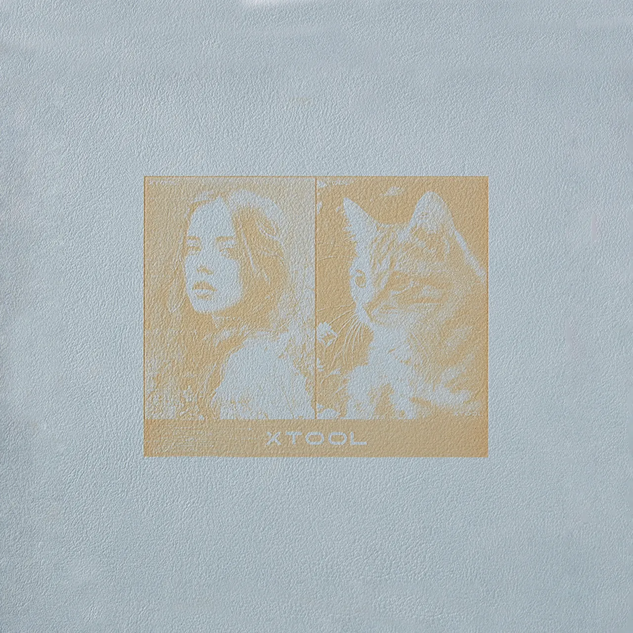 Light Blue PU Leather test grid