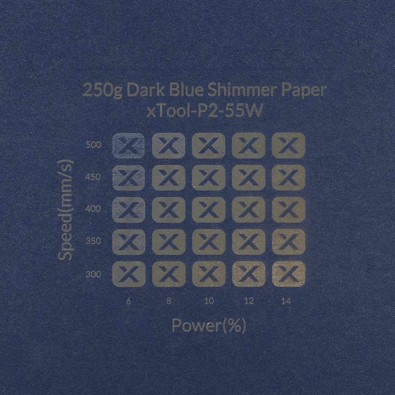 Dark Blue Shimmer Paper-7oz(250g) test grid