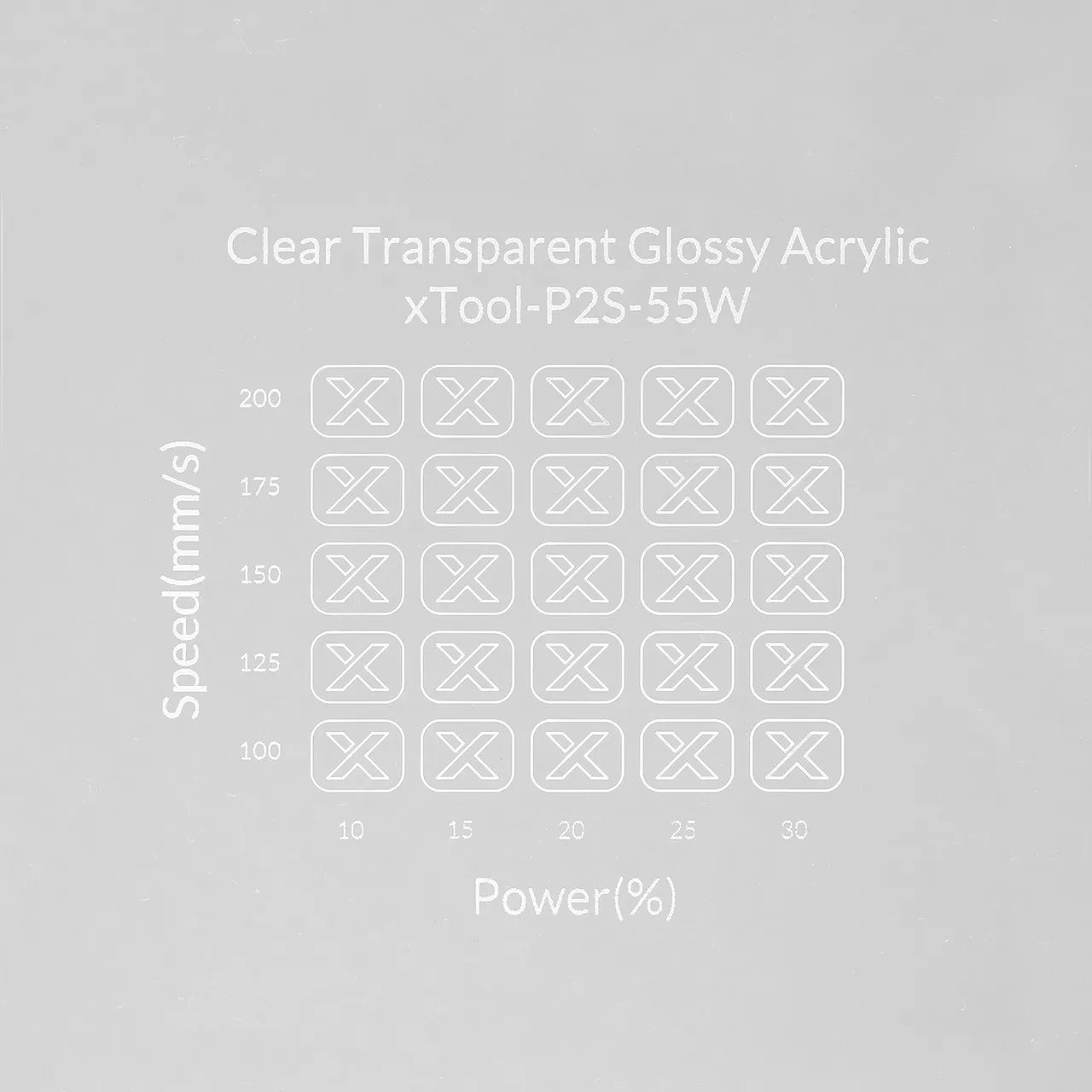 3/64"(1mm) Clear Transparent Acrylic test grid