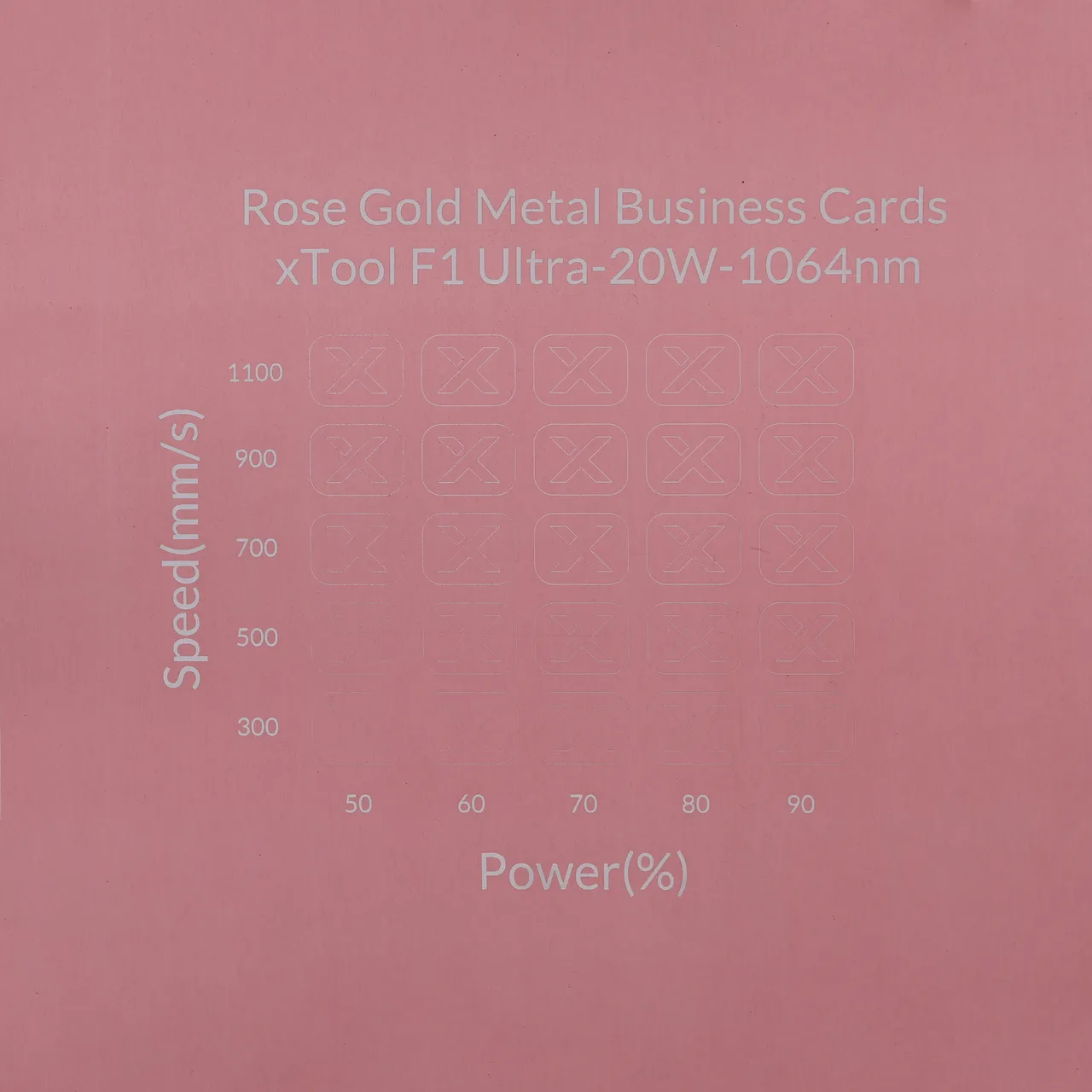 Rose Gold Metal Business Cards