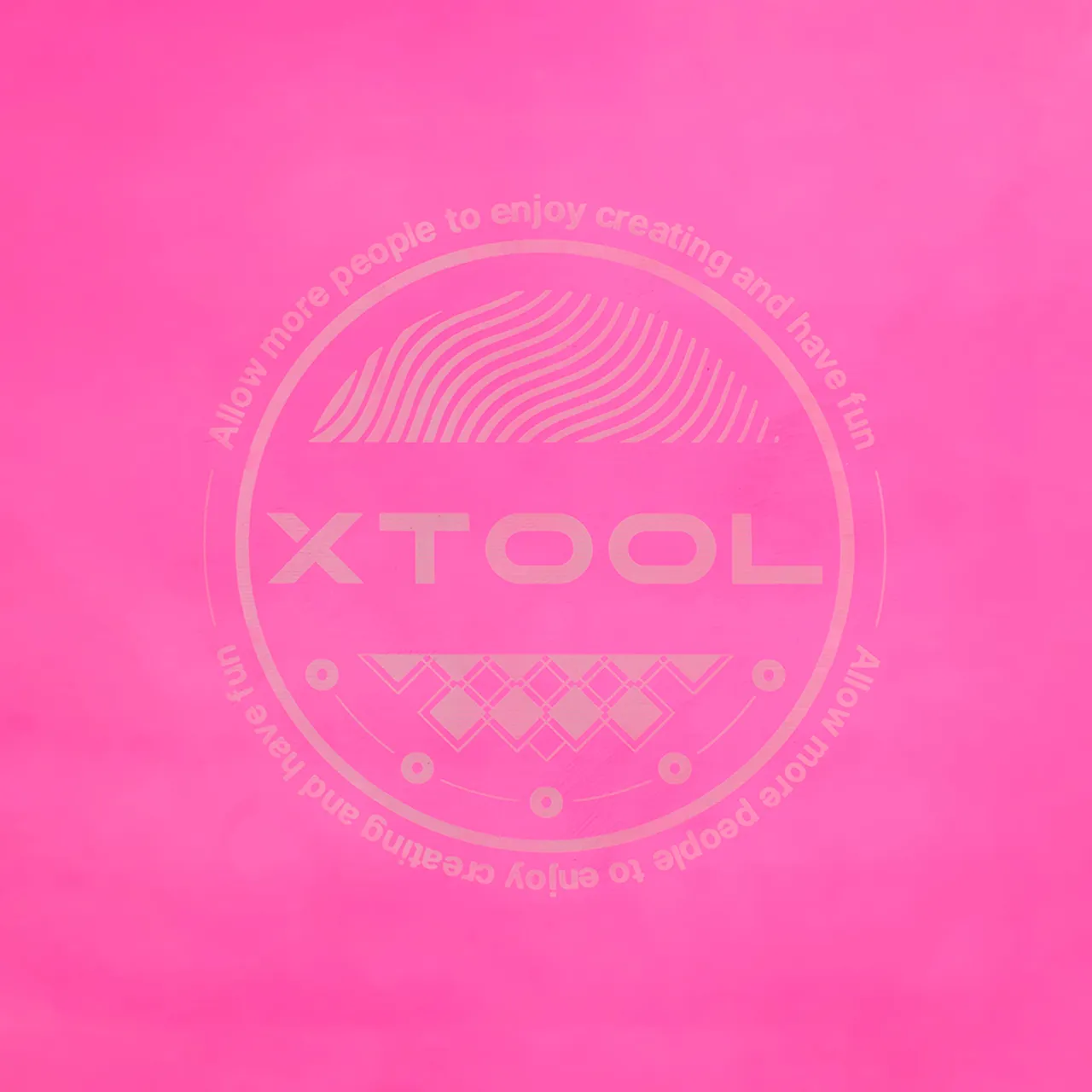 Pink Anodized Aluminum Bone Dog Tag test grid