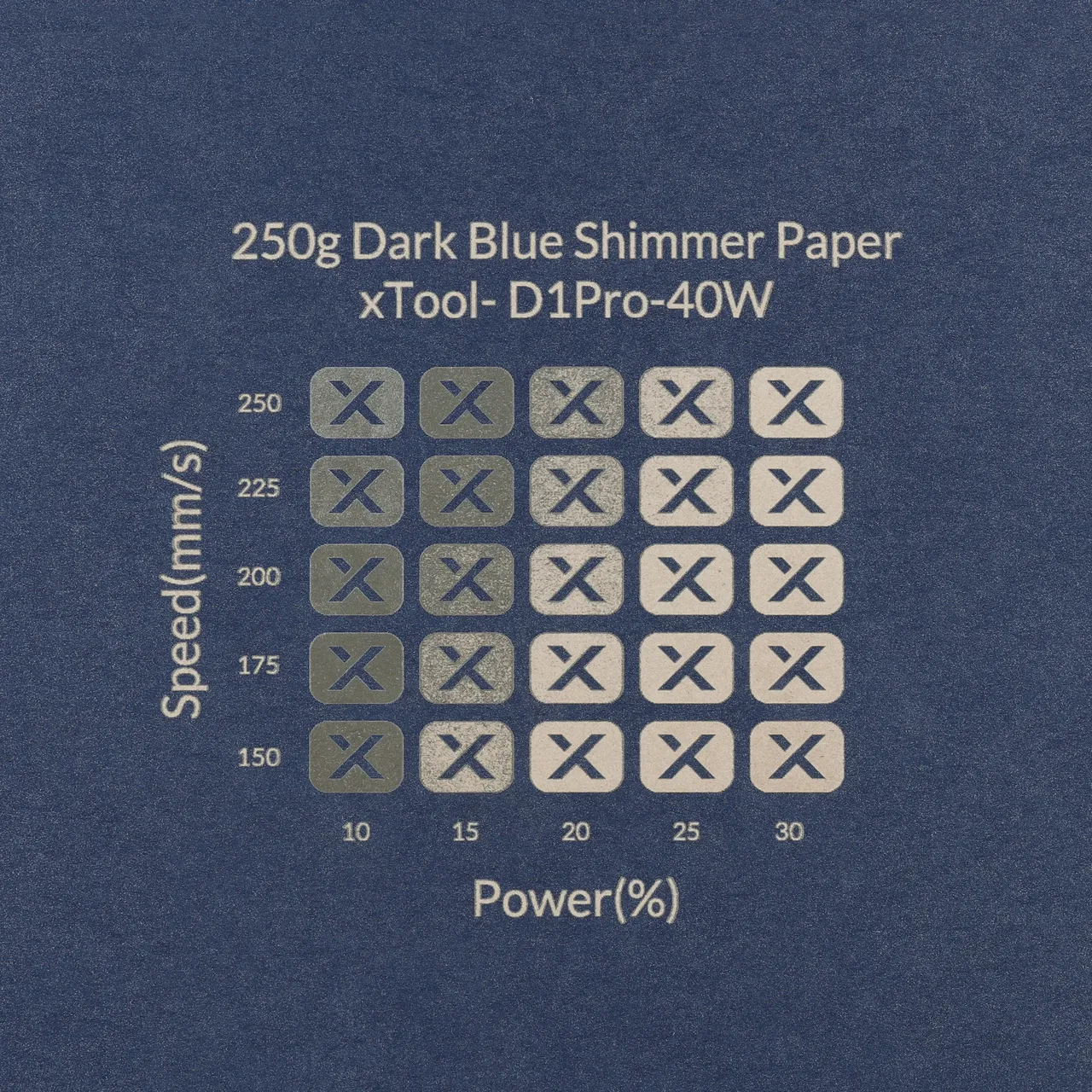 Dark Blue Shimmer Paper-7oz(250g) test grid