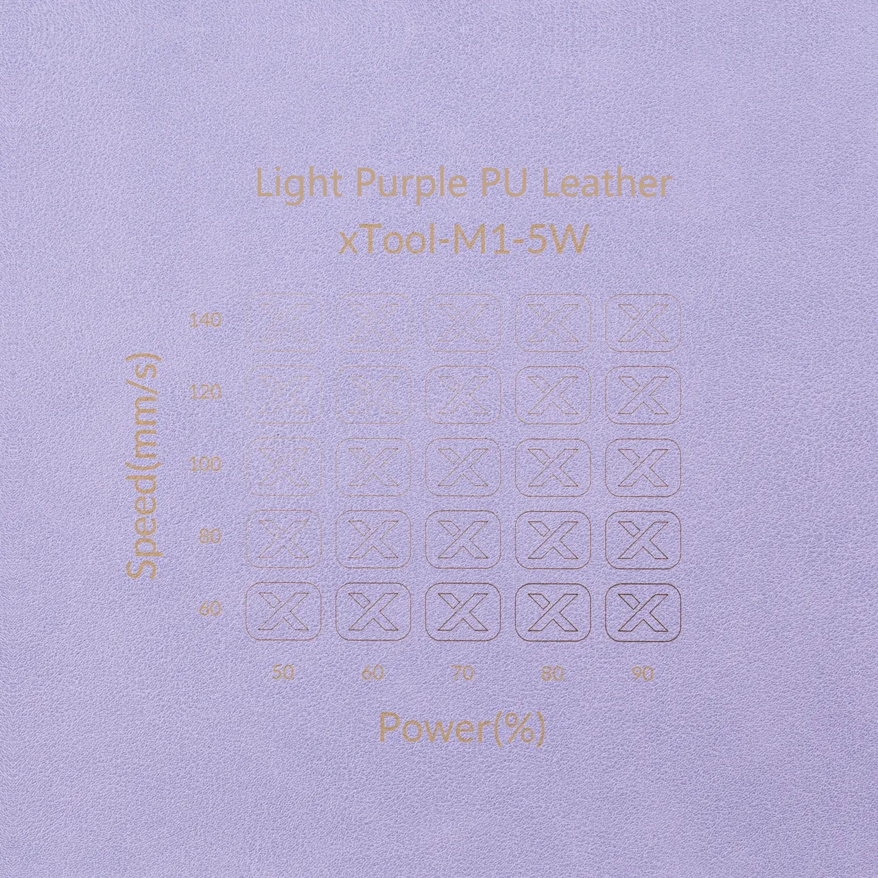 Light Purple PU Leather test grid