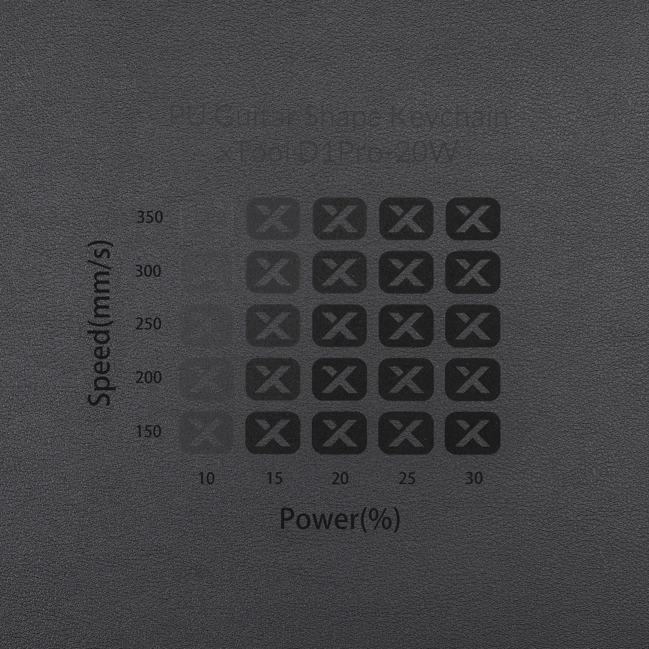 Black Nappa PU Leather test grid
