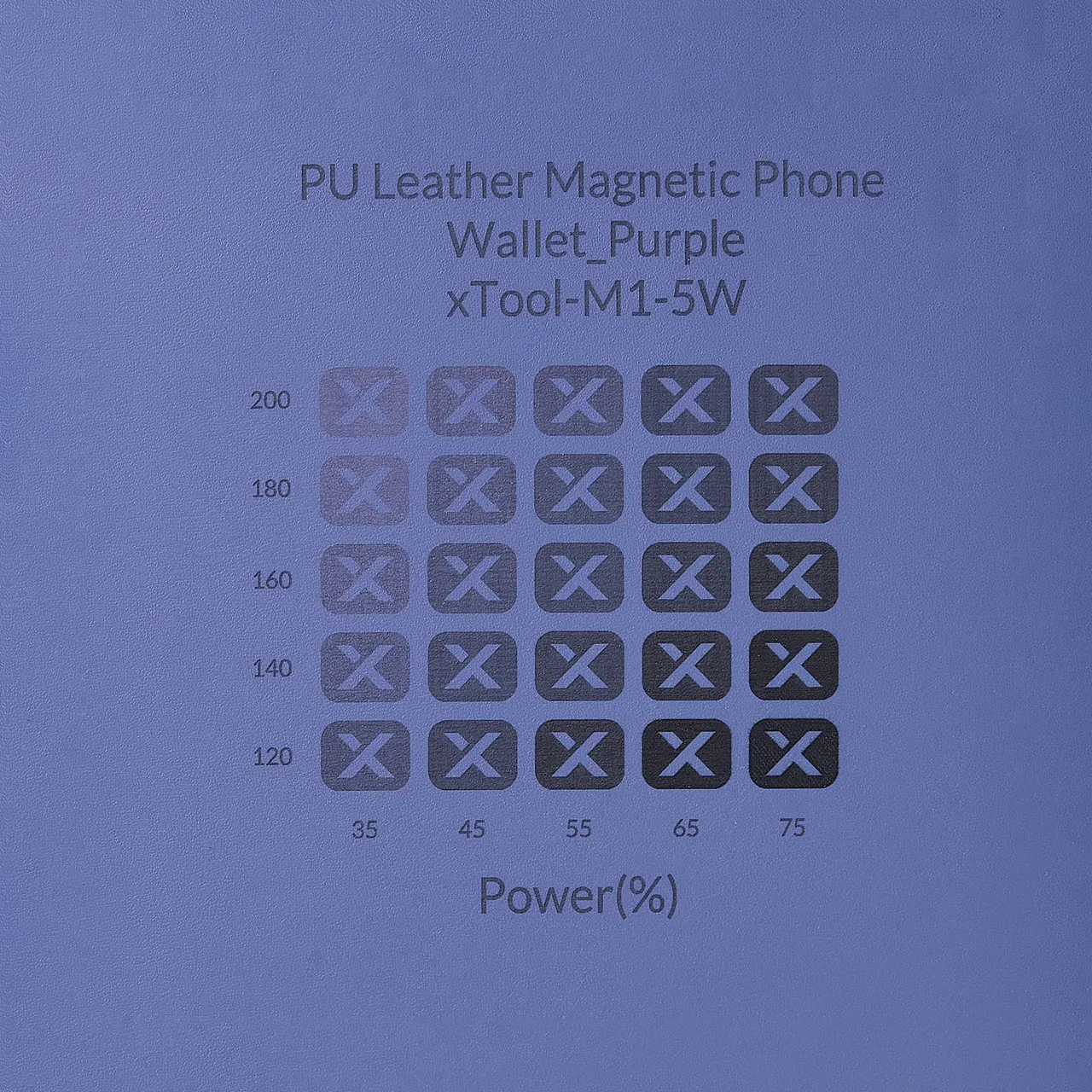 Purple PU Leather Magnetic Phone Wallet test grid