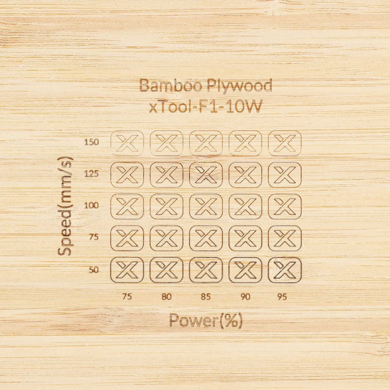 1/8"(3mm) Bamboo Plywood test grid