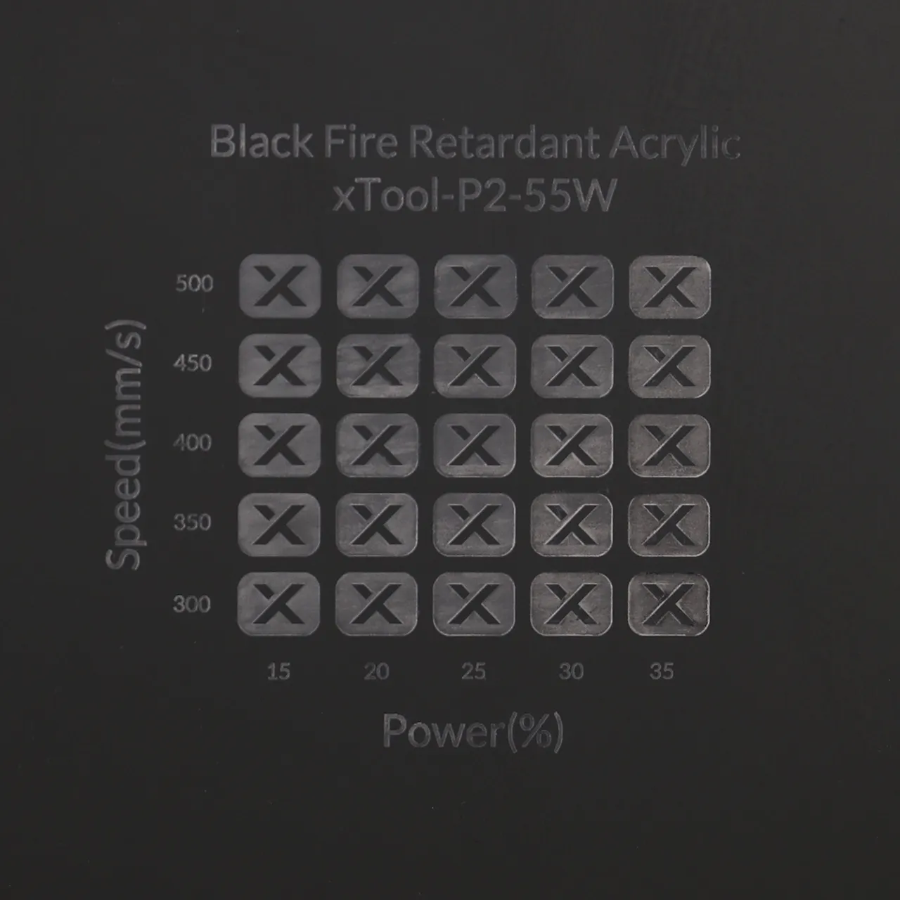 1/8"(3mm) Black Fire Retardant Acrylic test grid