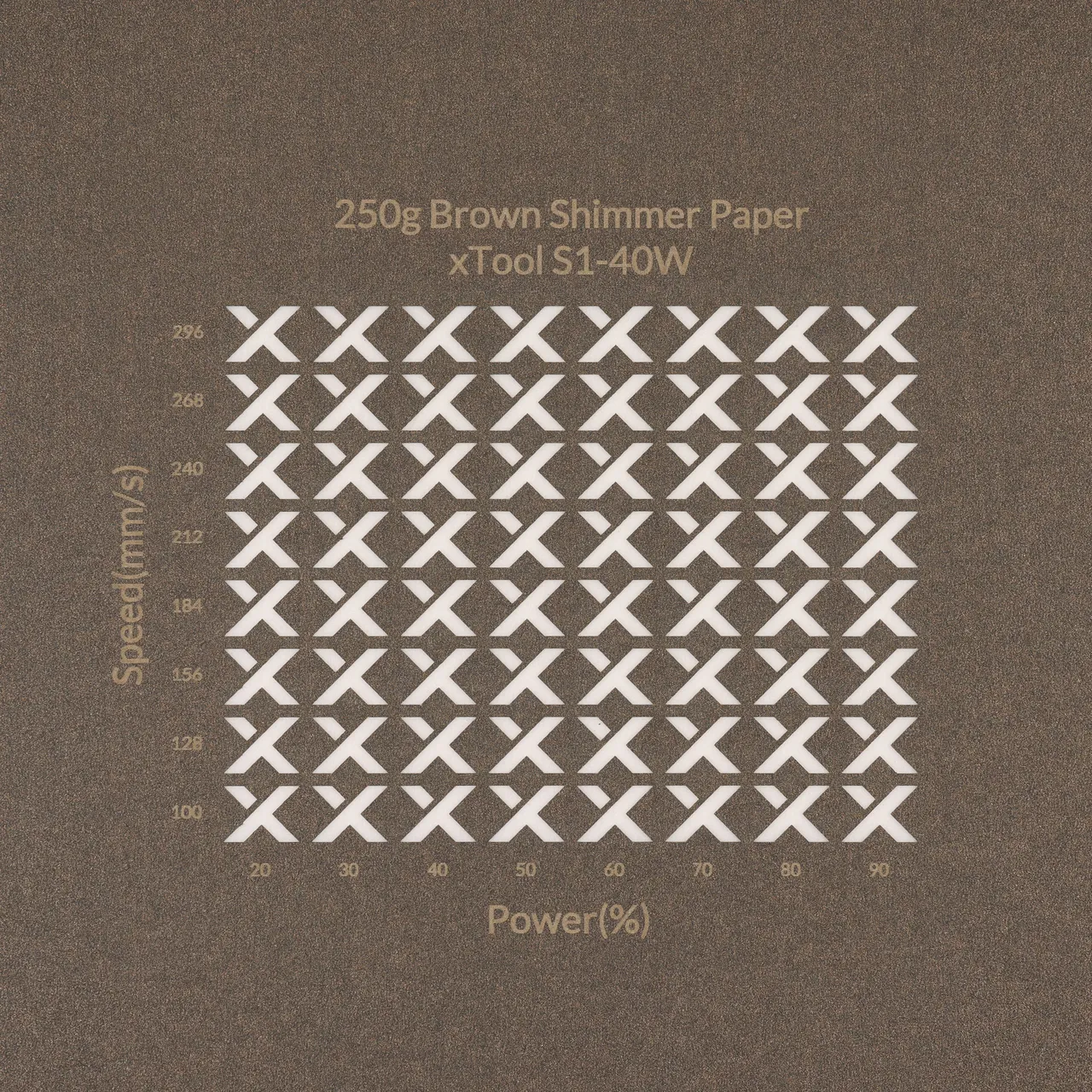 Brown Shimmer Paper-7oz(250g) test grid