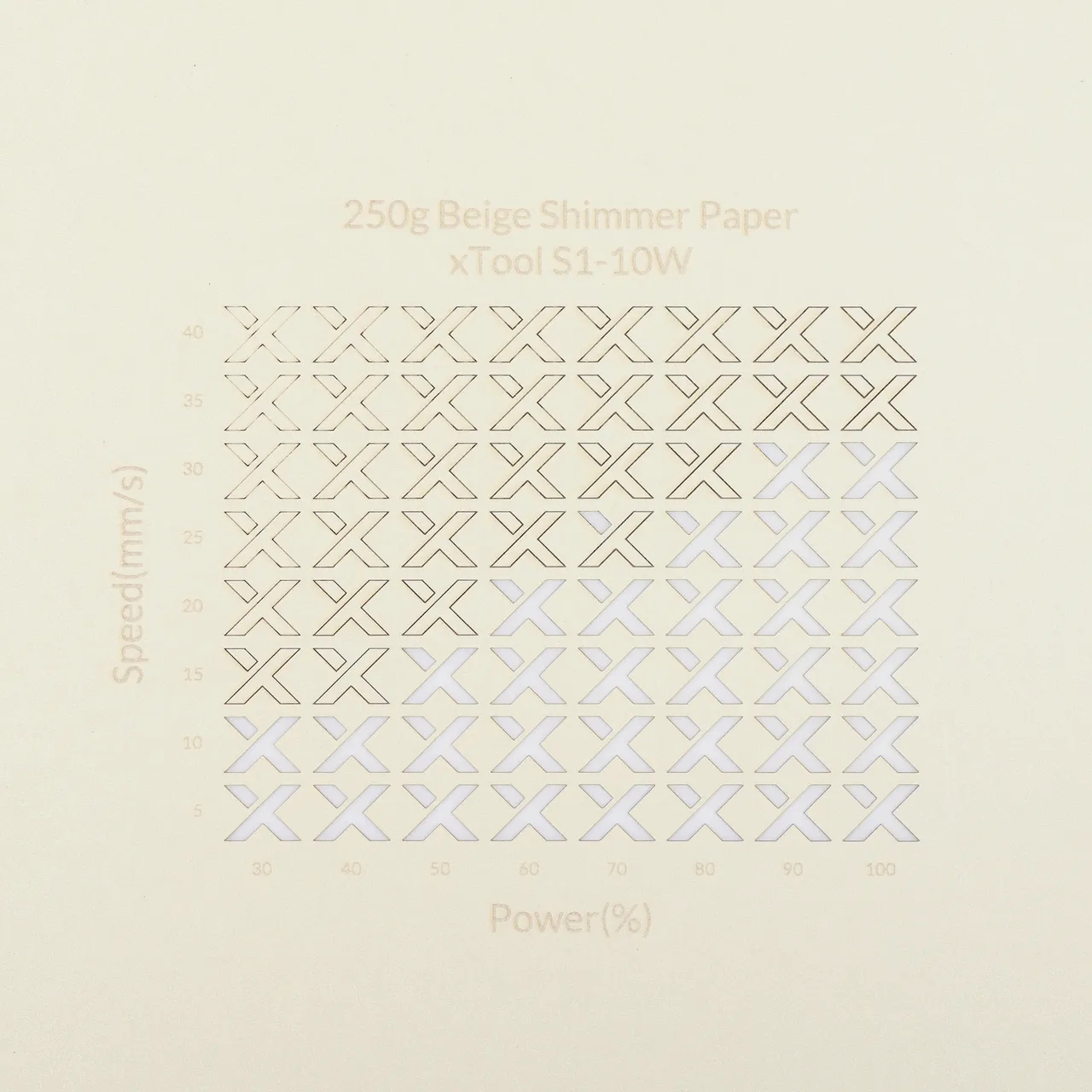 Beige Shimmer Paper-7oz(250g) test grid