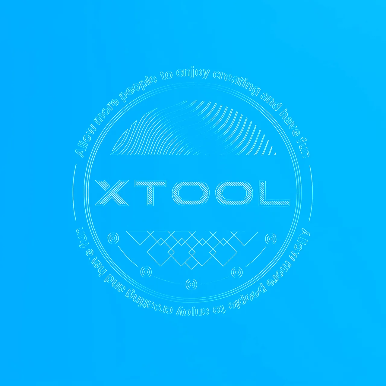 Blue Metal Business Card test grid