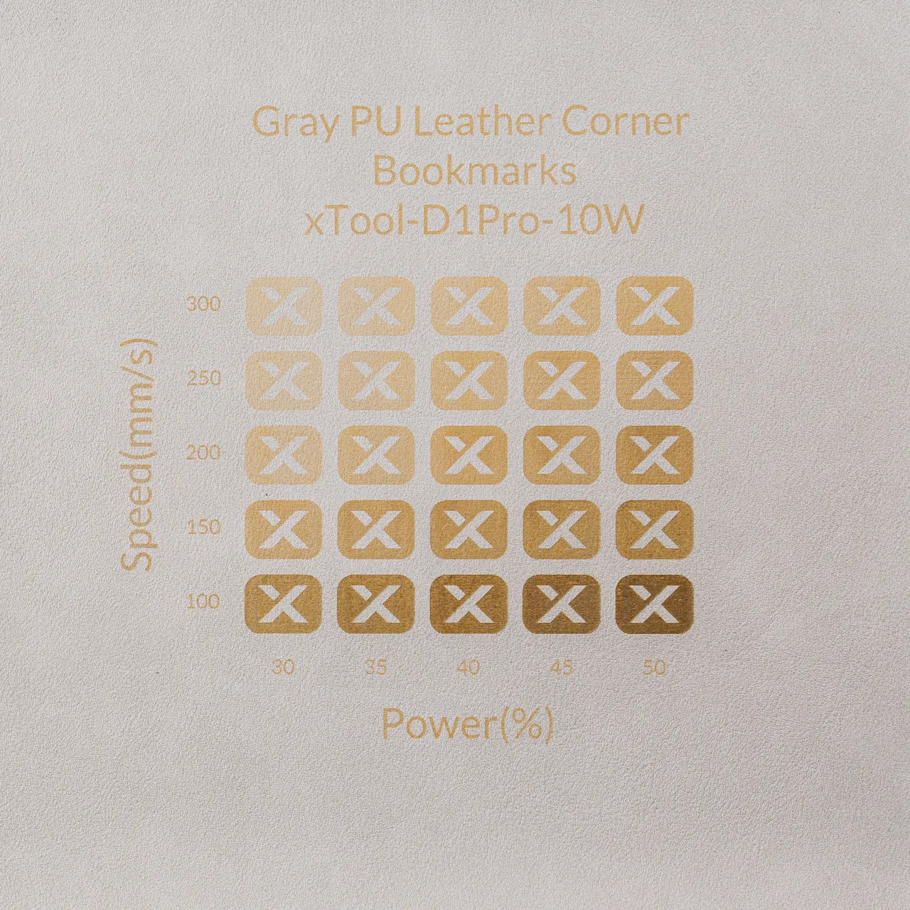 PU Leather Corner Bookmarks_Fan Grey test grid
